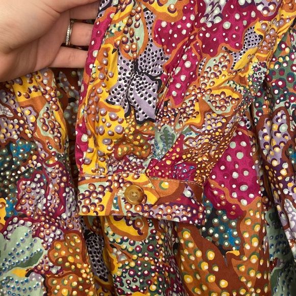 Kiki Vargas Patterned Babydoll Top - Picture 6 of 10